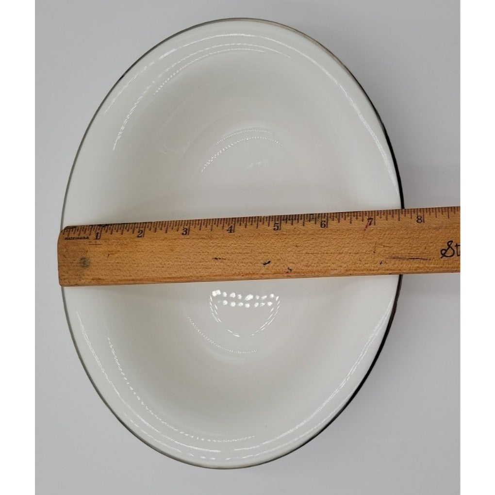 Crown Staffordshire Bone China Platinum Band Oval Vegetable Bowl Federated Store