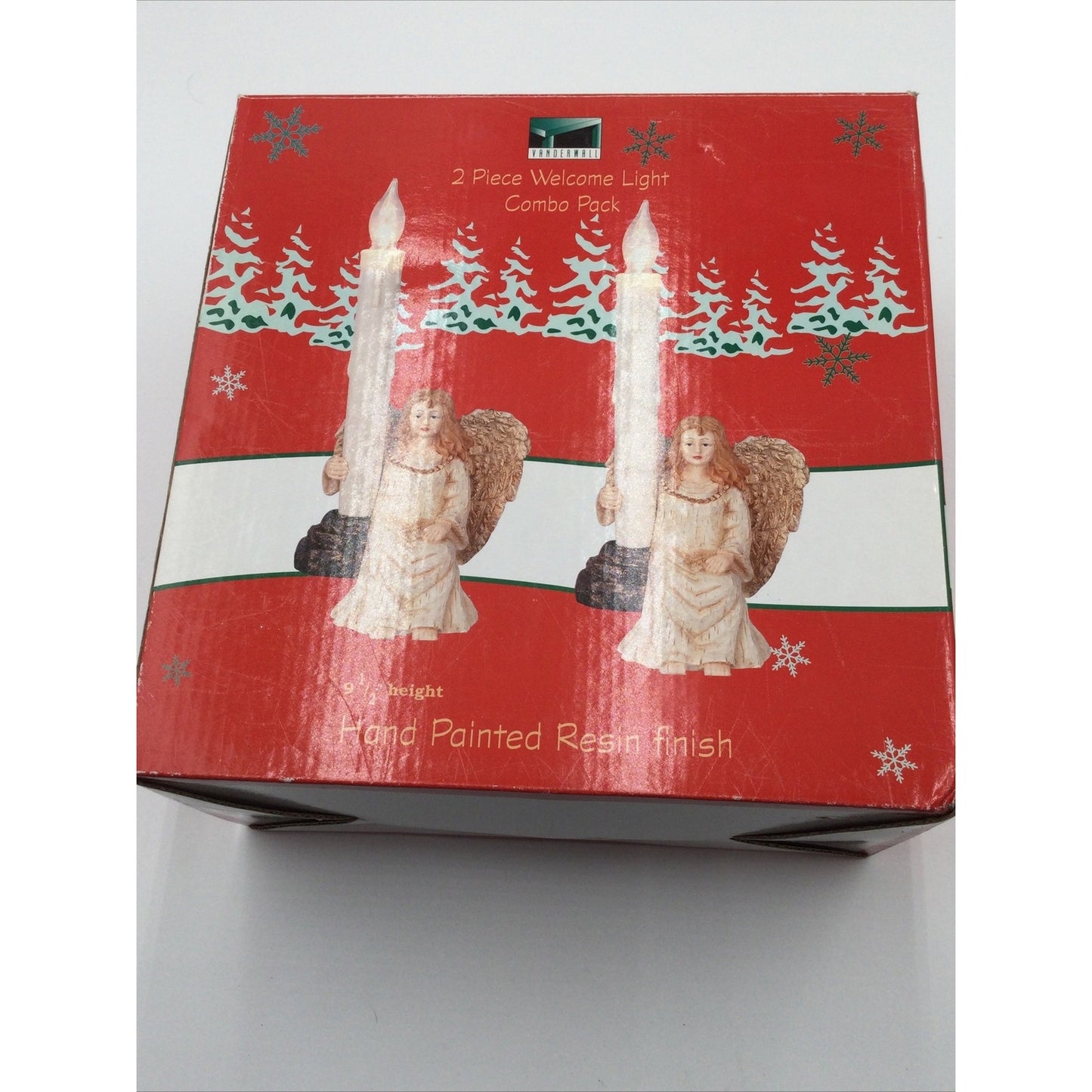 Vanderwall 2 Piece Angel Welcome Light Combo Pack Christmas Mantel Decor 9.5