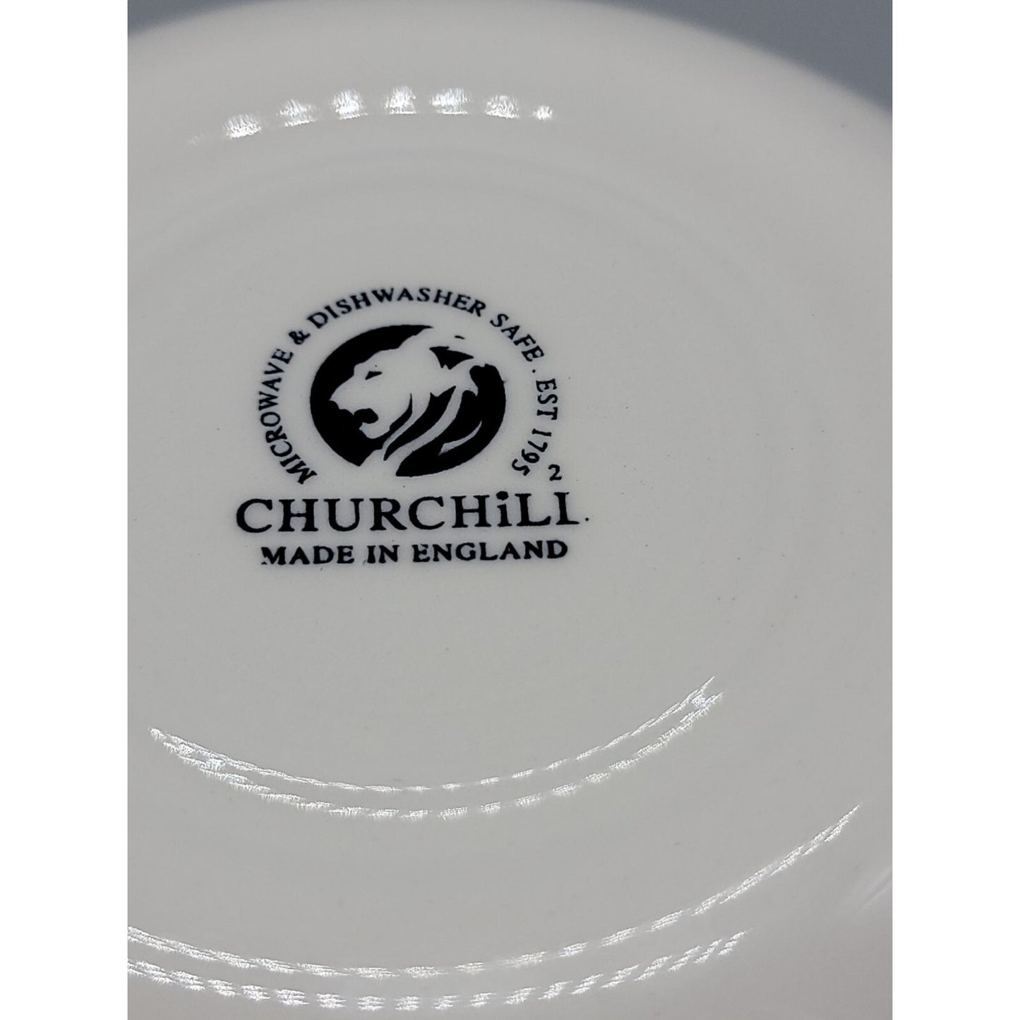 Churchill China 6.5" Bowl The Brook Cottage Made in England Pink & White
