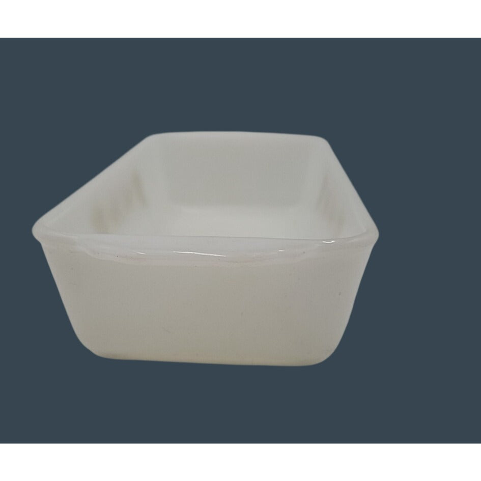 Vintage Fire King Anchor Hocking Milk Glass Golden Wheat Harvest Loaf Pan 1 qt