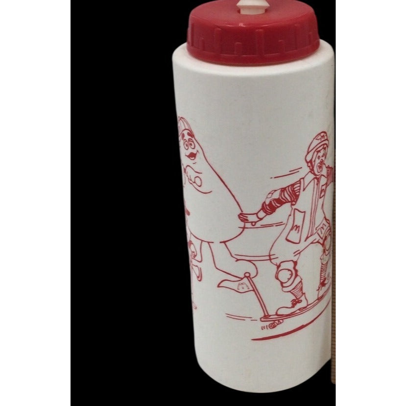 McDonald's Vintage Plastic Cup w/Lid & Straw Classic McDonaldland Characters