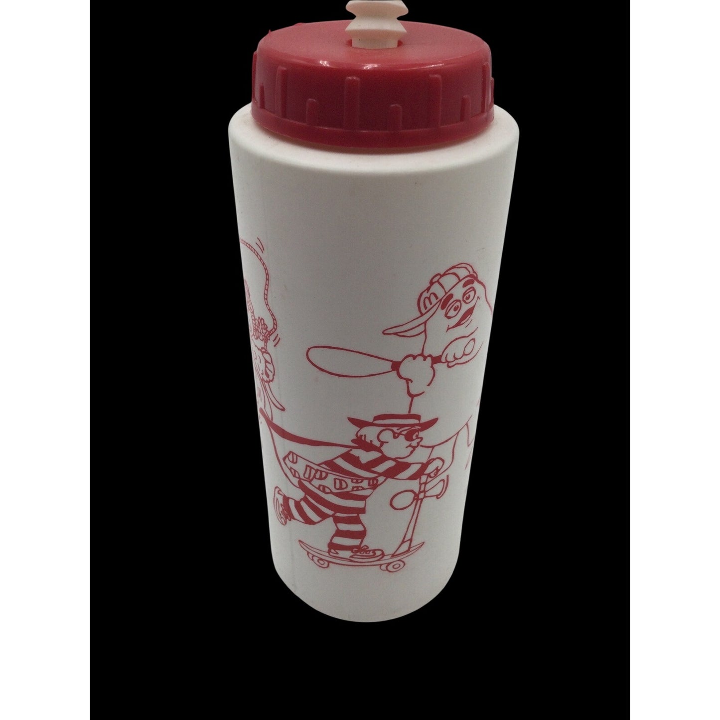 McDonald's Vintage Plastic Cup w/Lid & Straw Classic McDonaldland Characters
