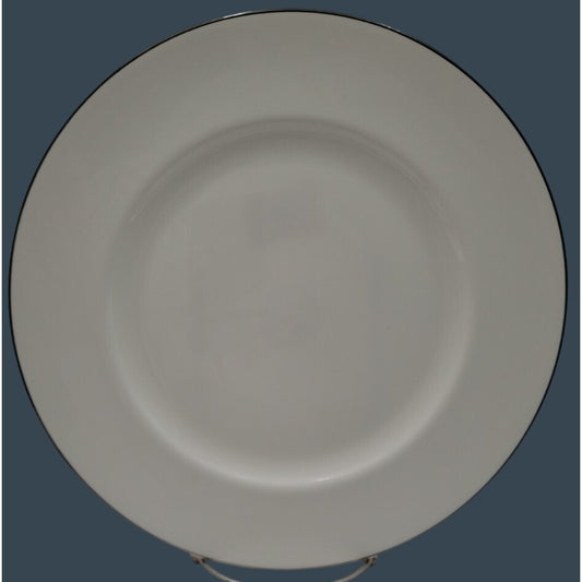 Crown Staffordshire Bone China Platinum Band 10.75" Dinner Plate Federated Store