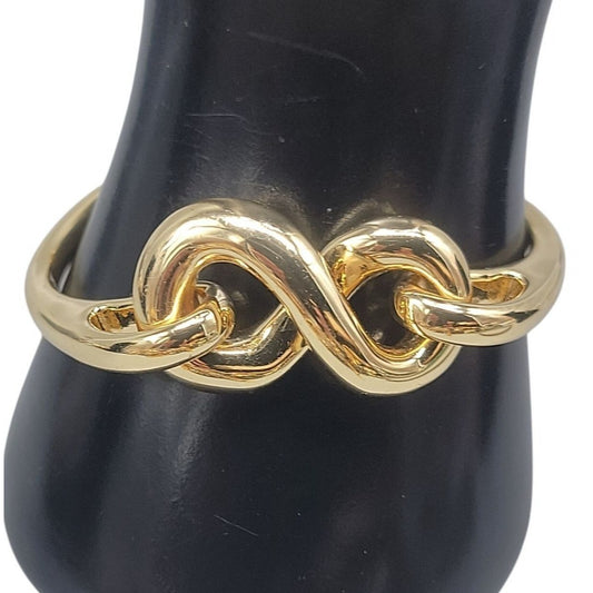 Roberto RFM L infinito Bracelet Bikini Line Gold Tone Metal Link Size 6.5"