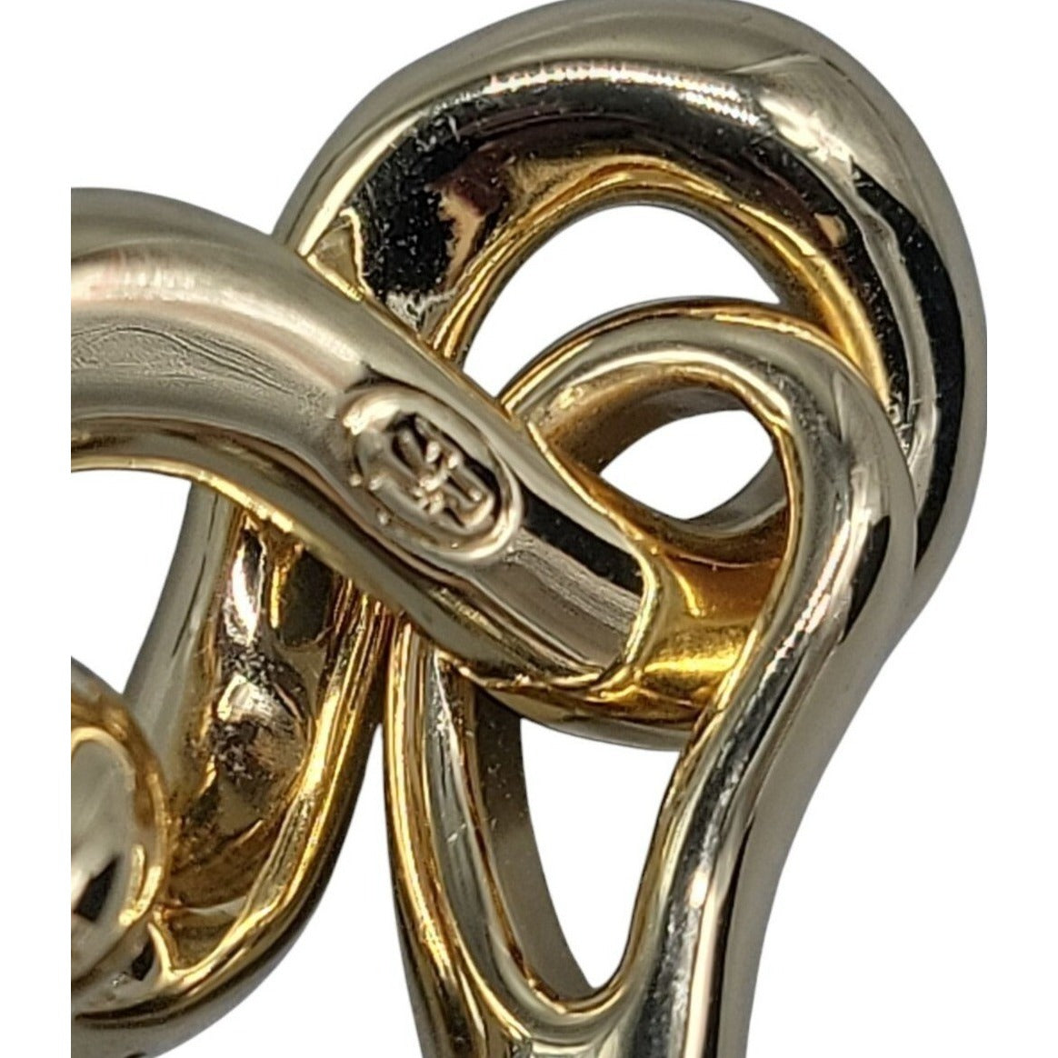 Roberto RFM L infinito Bracelet Bikini Line Gold Tone Metal Link Size 6.5"
