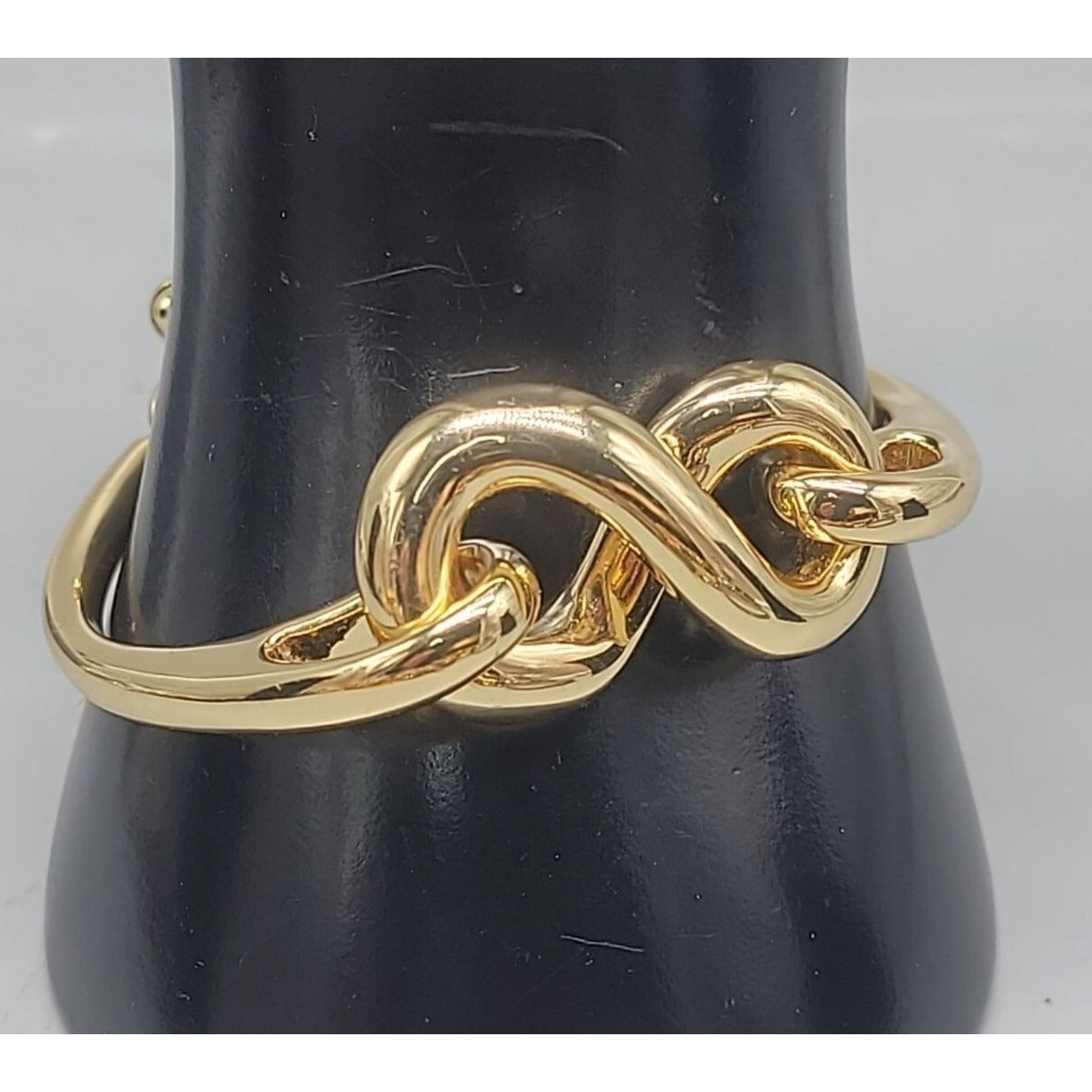 Roberto RFM L infinito Bracelet Bikini Line Gold Tone Metal Link Size 6.5"