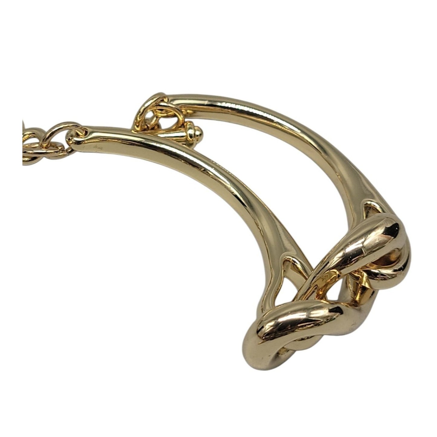 Roberto RFM L infinito Bracelet Bikini Line Gold Tone Metal Link Size 6.5"