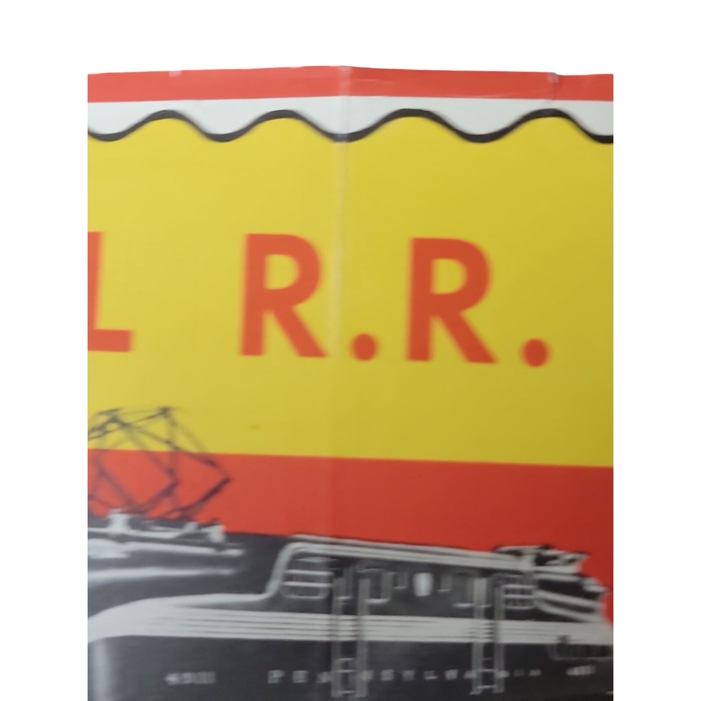 Lionel Railroad Guide Poster 1947 Rare Lingo Locomotives Signals Accessories
