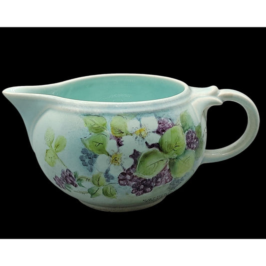 Vtg Lu-Ray Pastels Windsor Blue Gravy Boat Hand-Painted by Carmen Bussman 1521