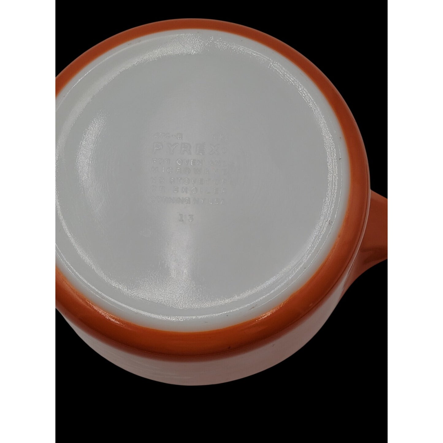 Pyrex Autumn Harvest Wheat Casserole Dish 474B Light Orange 1.5Q No Lid Vintage