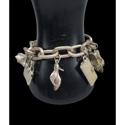 Kenneth Cole New York Fashion Ladies Charm Bracelet Silver Tone 6.5" Accessories
