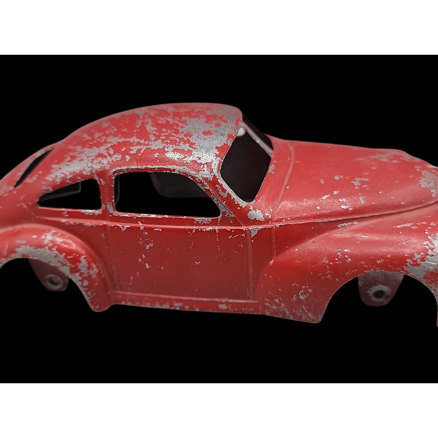 Vtg Slik-Toys Cast Aluminum Split Window Sedan Car Toy Lansing Iowa Red 9600