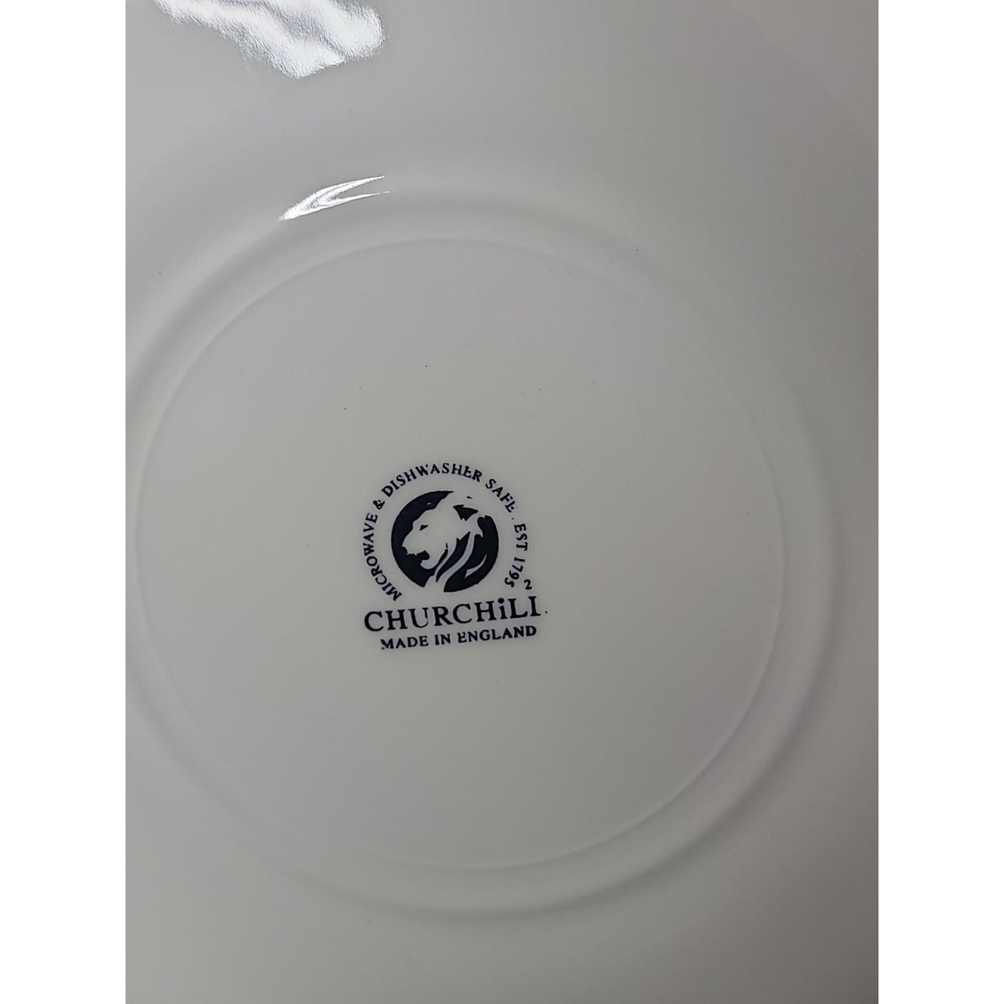 Churchill England The Brook Pink Red 10" Dinner Plate Lion Backstamp Microwave Safe