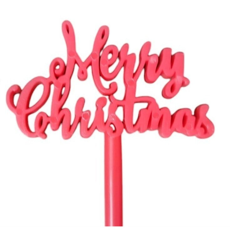 Merry Christmas Swizzle Stir Sticks Plastic Festive Holiday Drink 15 Red & Gold
