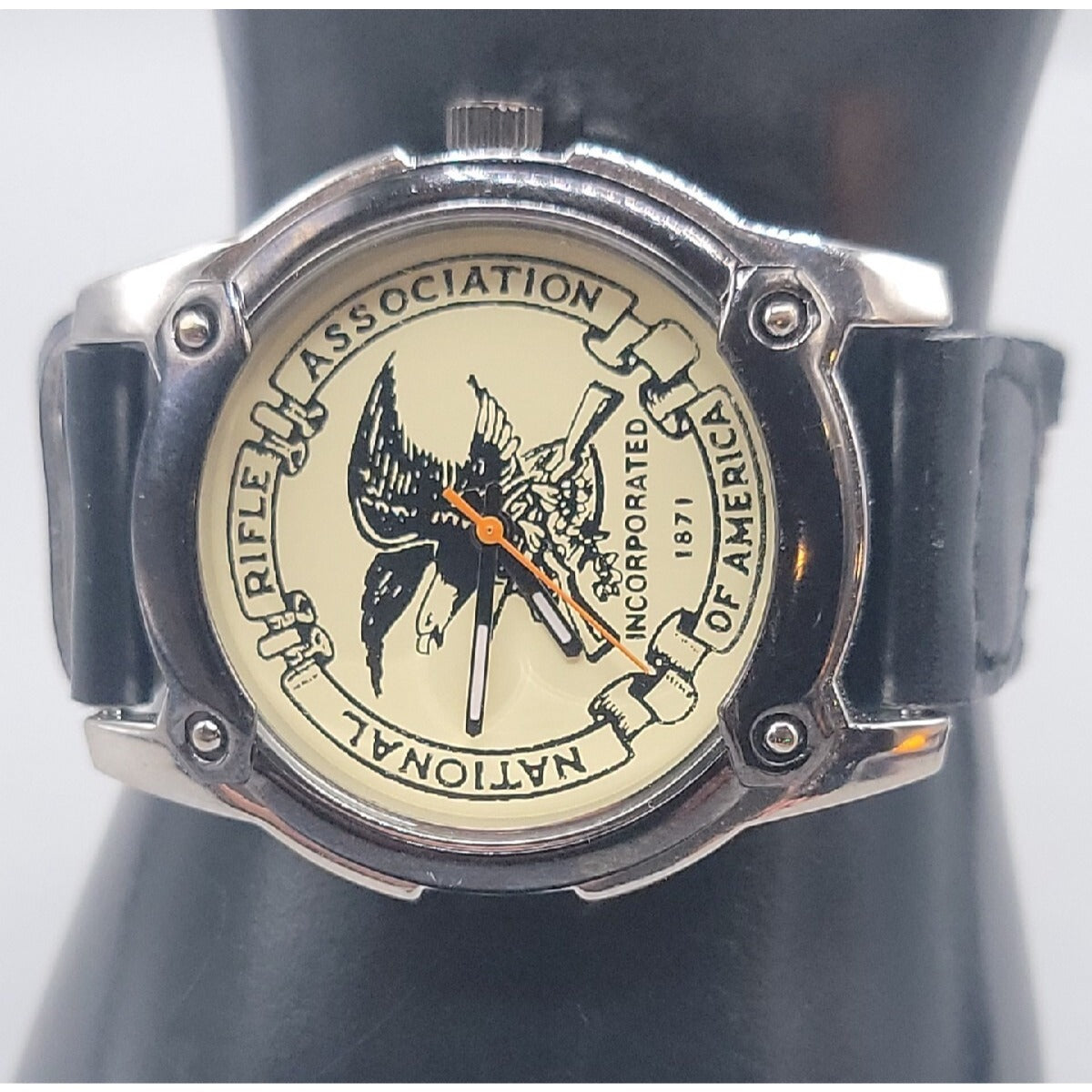 National Rifle Association Quartz Watch Collectors New Battery 8.5" 41mm Case