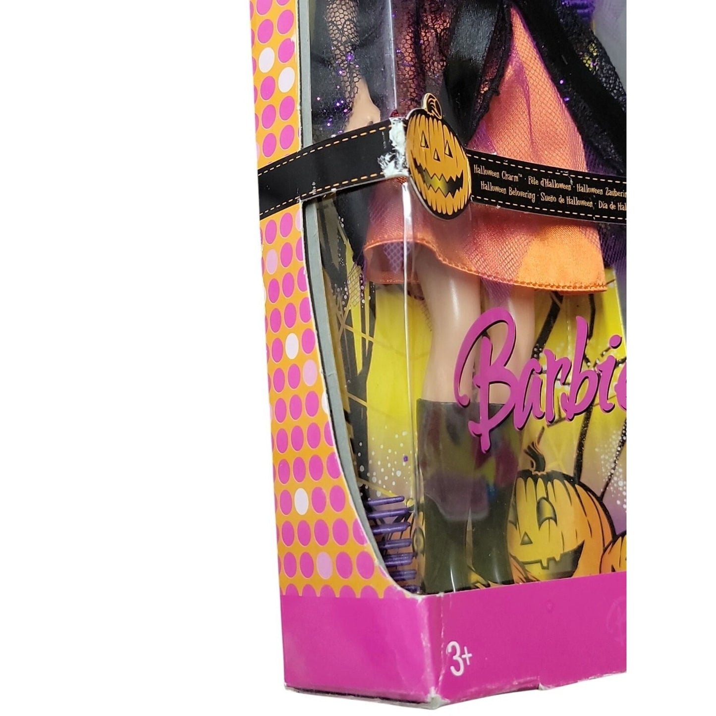 Barbie Halloween Charm Doll Multilingual 2006 Mattel #J9203 Witch Costume