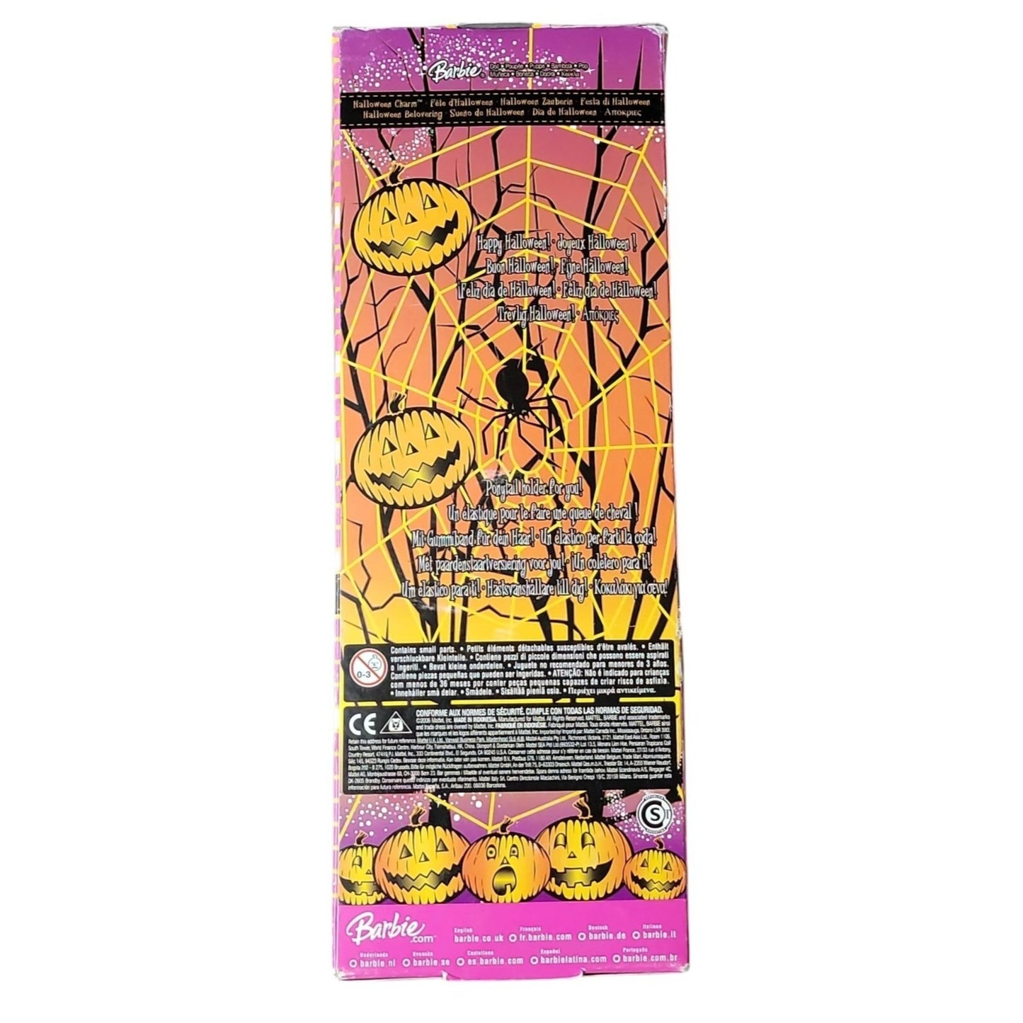 Barbie Halloween Charm Doll Multilingual 2006 Mattel #J9203 Witch Costume