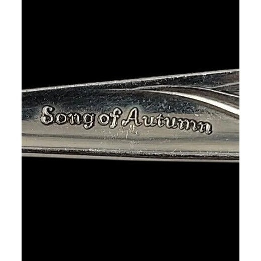 Community Song Of Autumn Flatware Silver Plated Service of 8 w/Extras in Chest