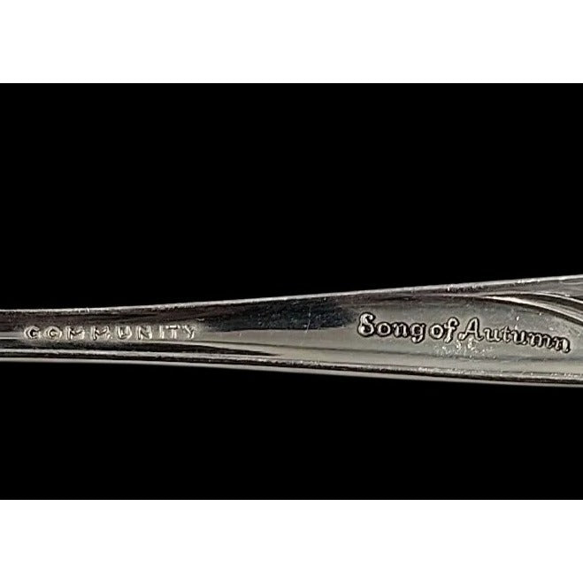 Community Song Of Autumn Flatware Silver Plated Service of 8 w/Extras in Chest