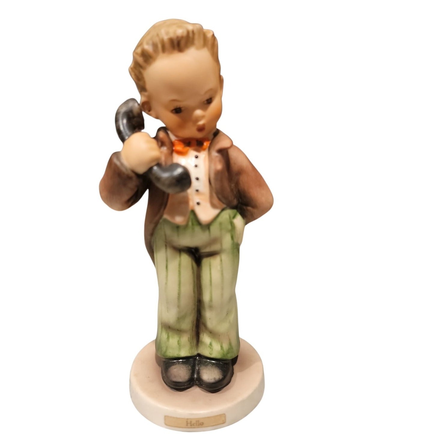 Goebel Hummel Hello Figurine 124/0 TMK3 Boy w/Phone Vintage W. Germany 6"