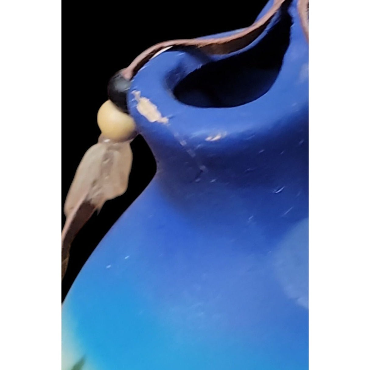 Native American Wedding Kopa Vase Feather Leather Southwest Eagle Small 4.5”