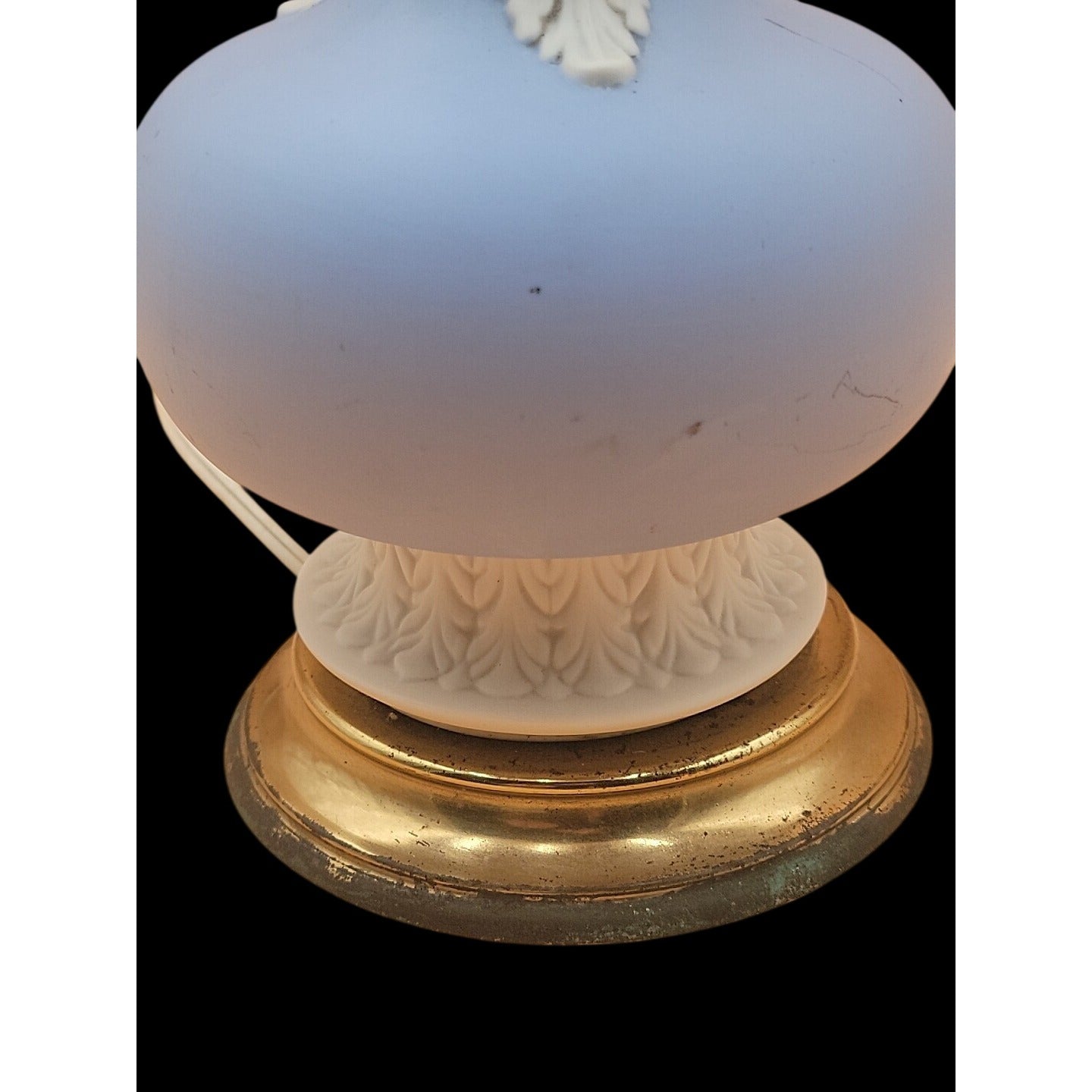 Antique Wedgwood Light Blue Jasperware Table Lamp England Jasperware Stoneware