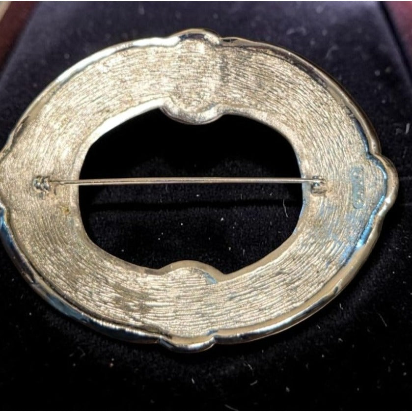 Rare Oversized Grossé Germany Mid-Century Mixed-Metal Celtic Statement Brooch