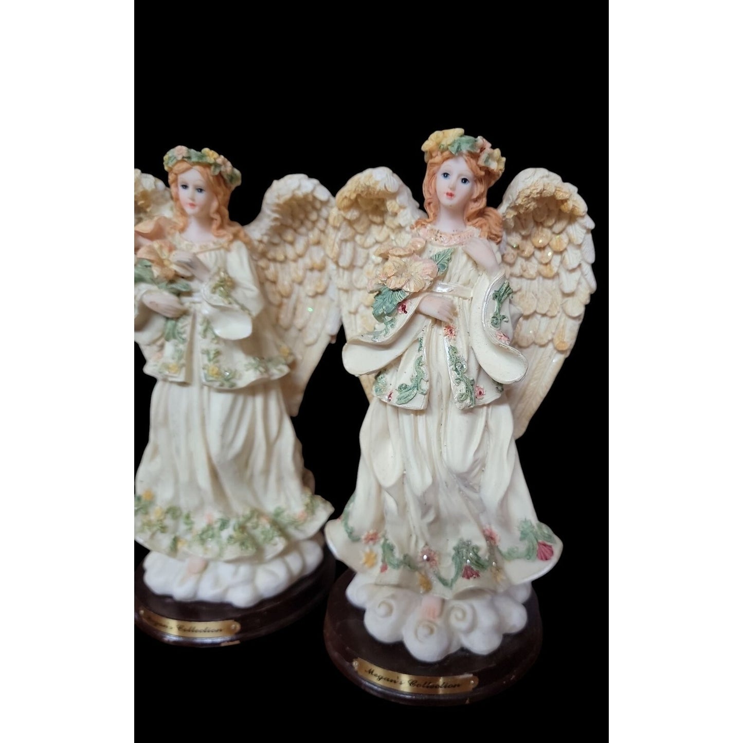 Megan's Collection Heavenly Angel's Figurines 7.5" Resin 4705-1 & 4 Collectors