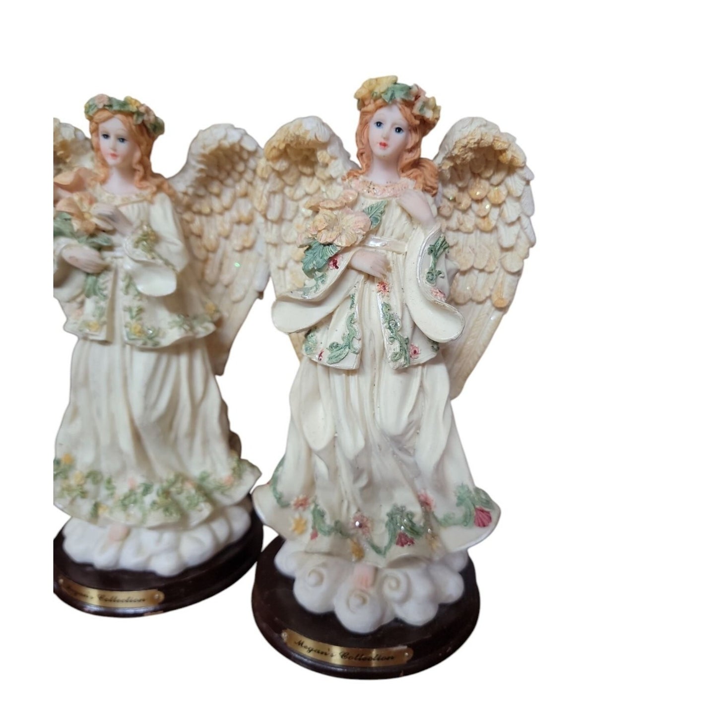 Megan's Collection Heavenly Angel's Figurines 7.5" Resin 4705-1 & 4 Collectors