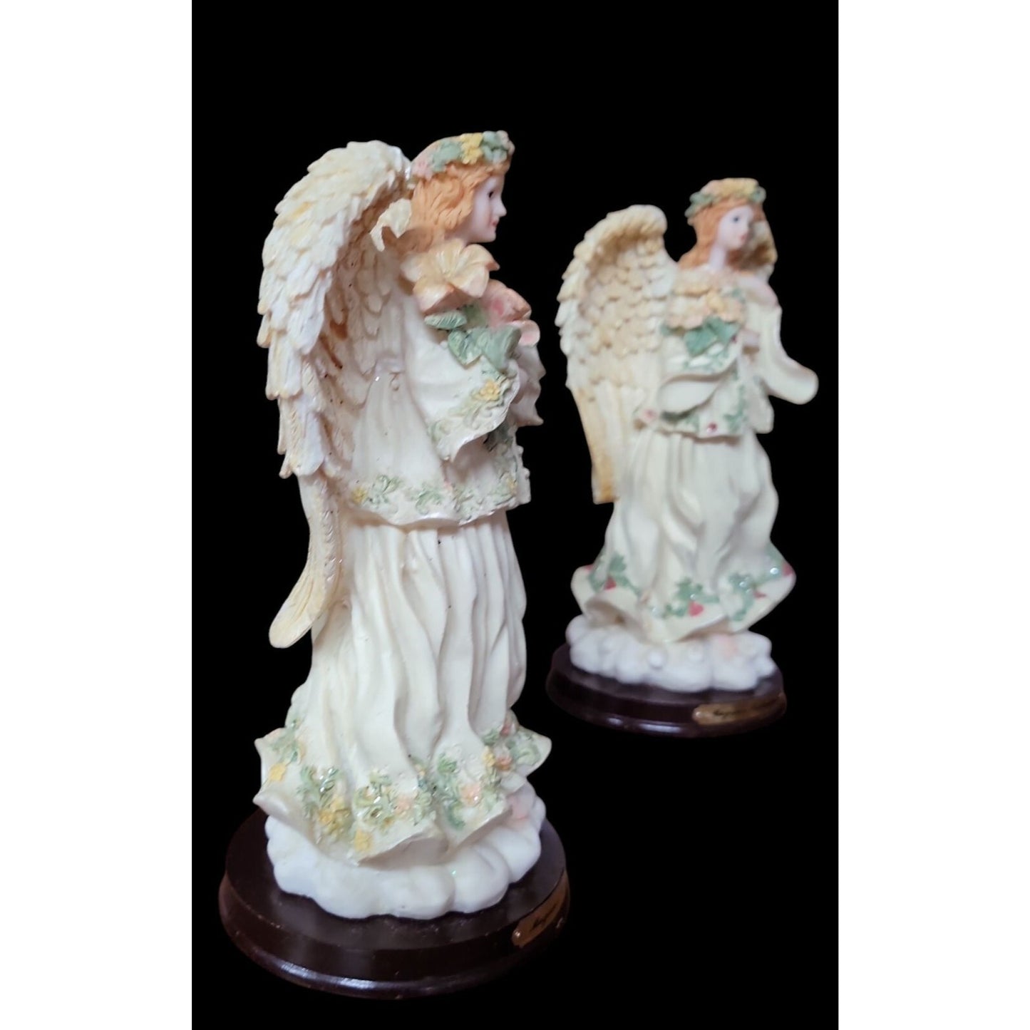Megan's Collection Heavenly Angel's Figurines 7.5" Resin 4705-1 & 4 Collectors