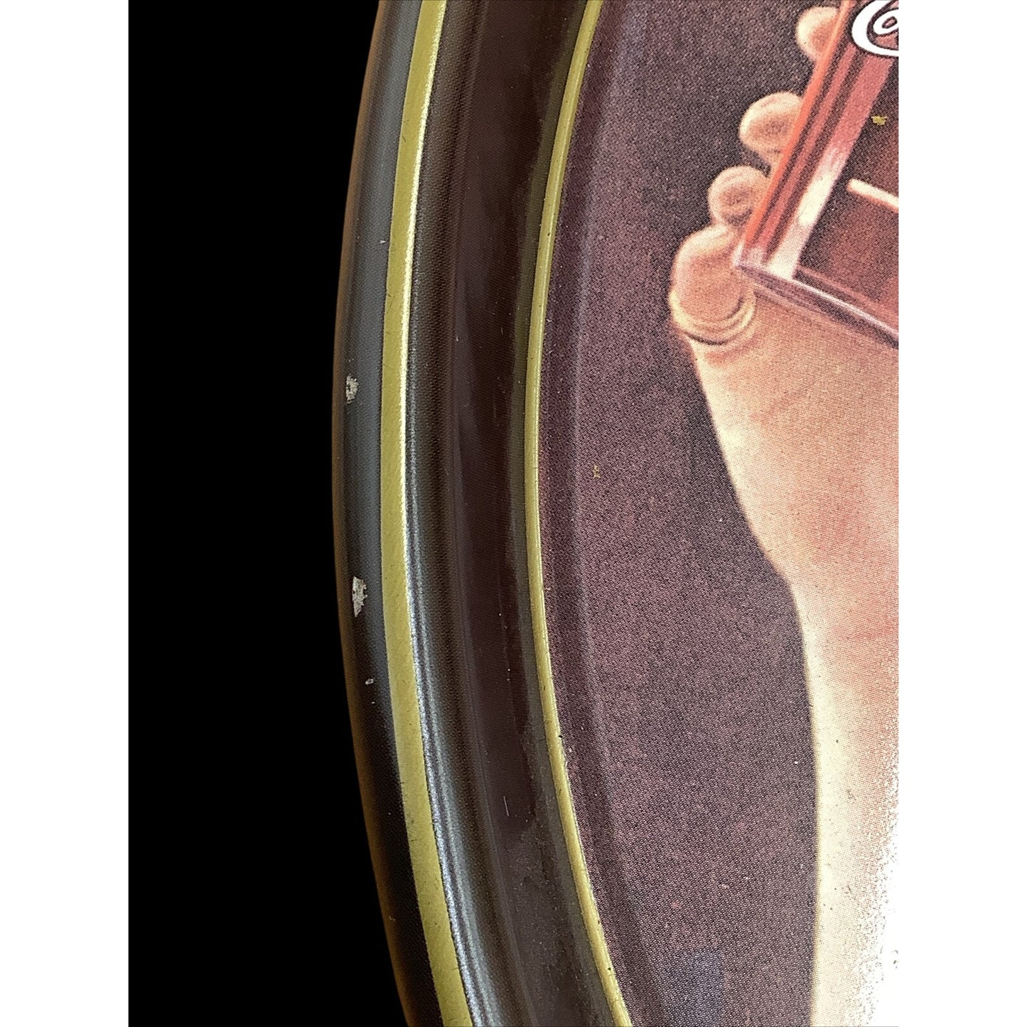 Vintage Coca-Cola 1973 Oval Tray Lady Drinking Glass of Coke 1928 Reproduction