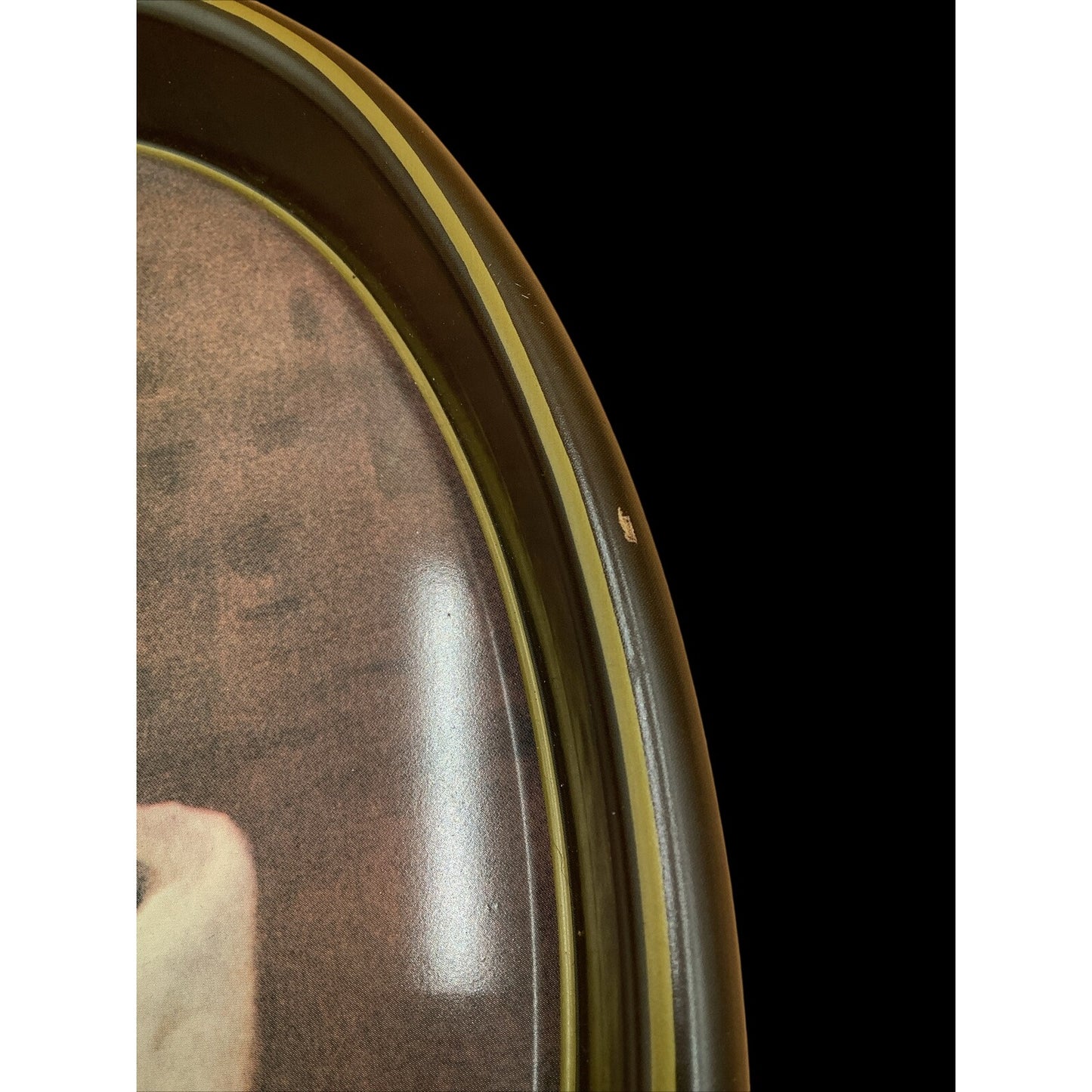 Vintage Coca-Cola 1973 Oval Tray Lady Drinking Glass of Coke 1928 Reproduction