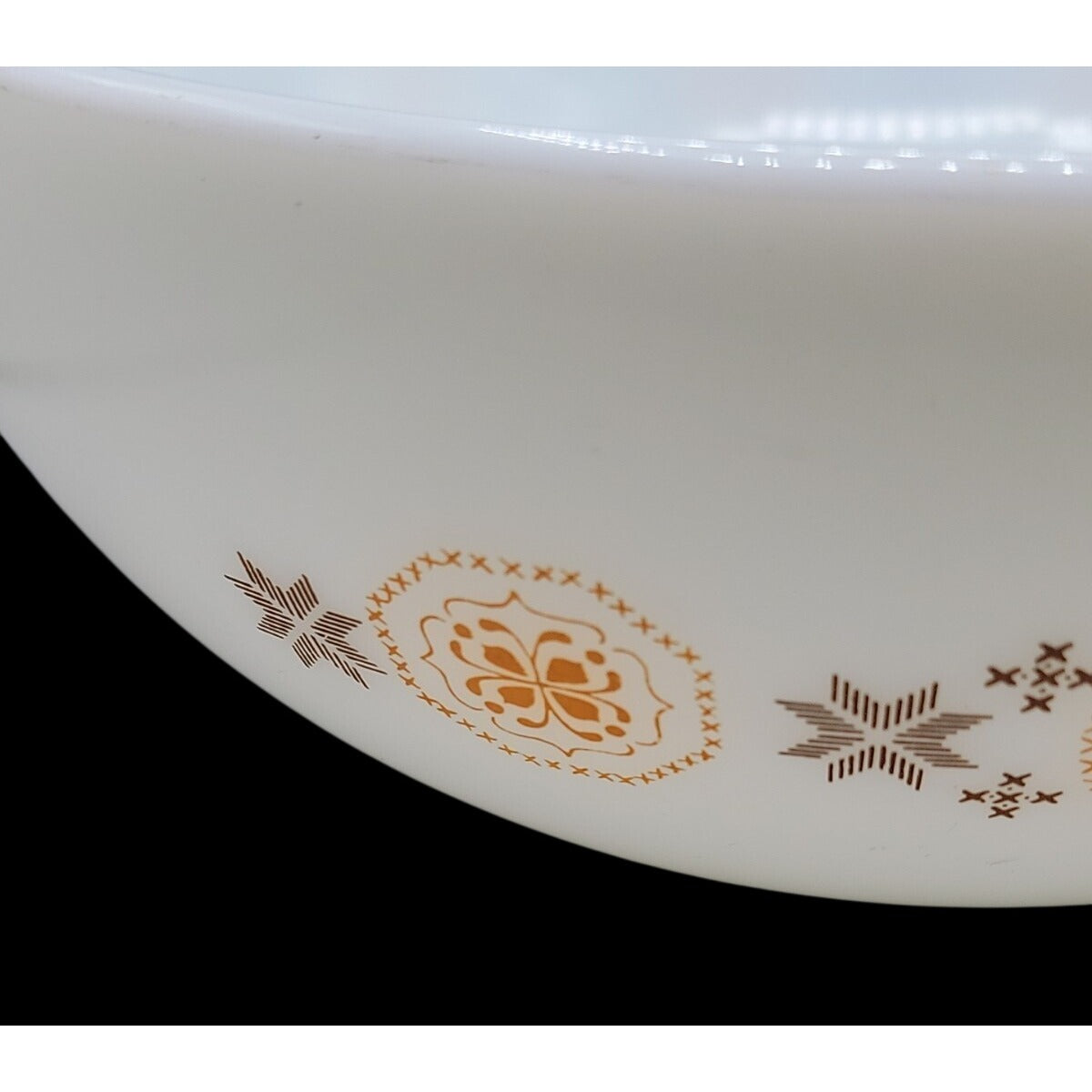 Pyrex Town & Country Cinderella Mixing Bowl #444 Orange Brown 1963 4 QT Vintage