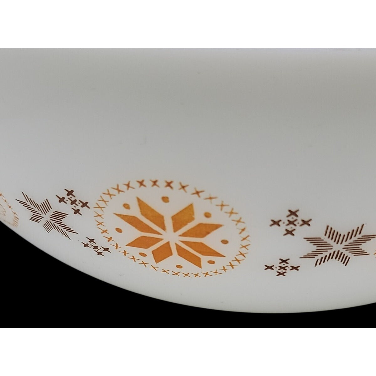 Pyrex Town & Country Cinderella Mixing Bowl #444 Orange Brown 1963 4 QT Vintage