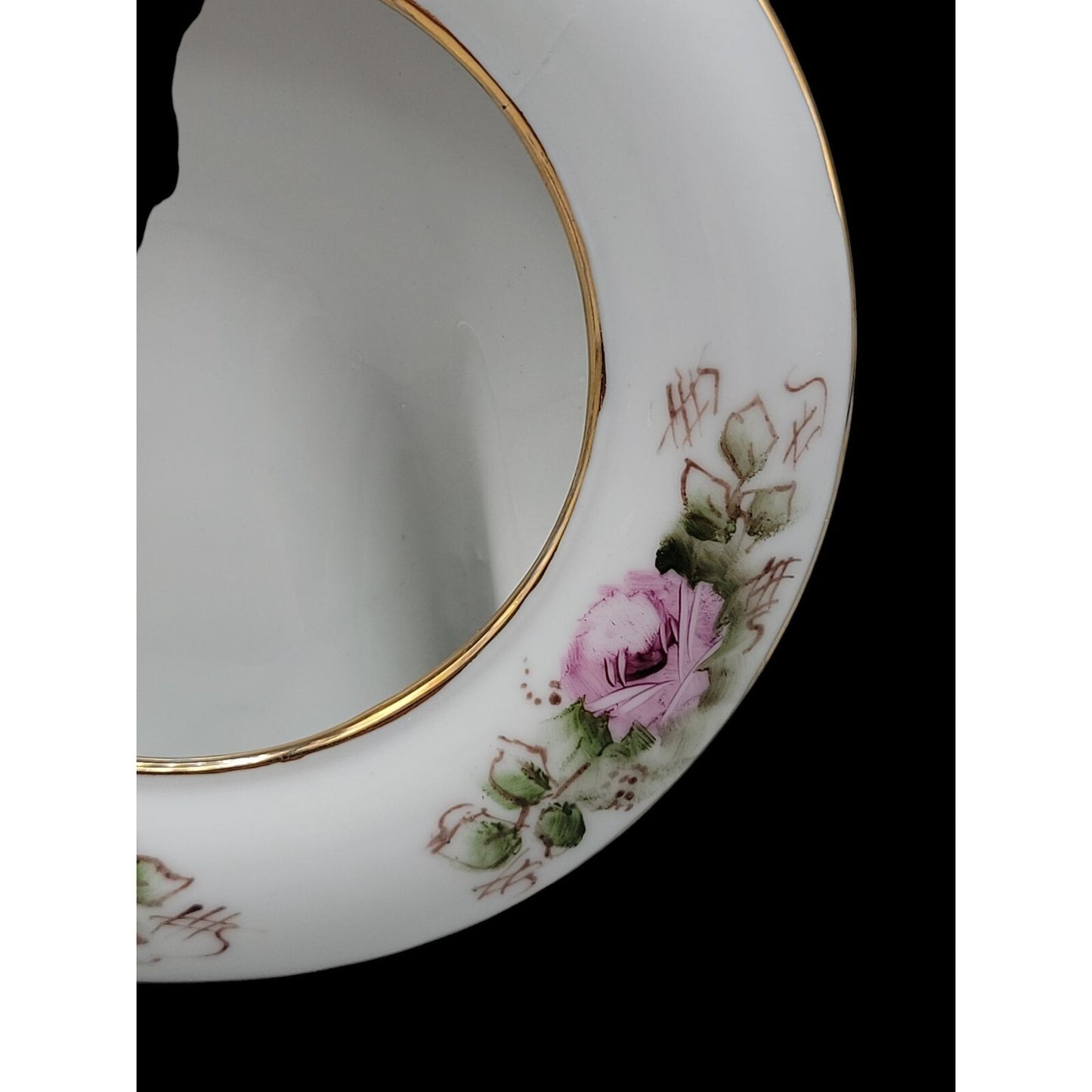 Ljette International Porcelain Picture Frame 1994 Signed Karen Lemnon Vintage