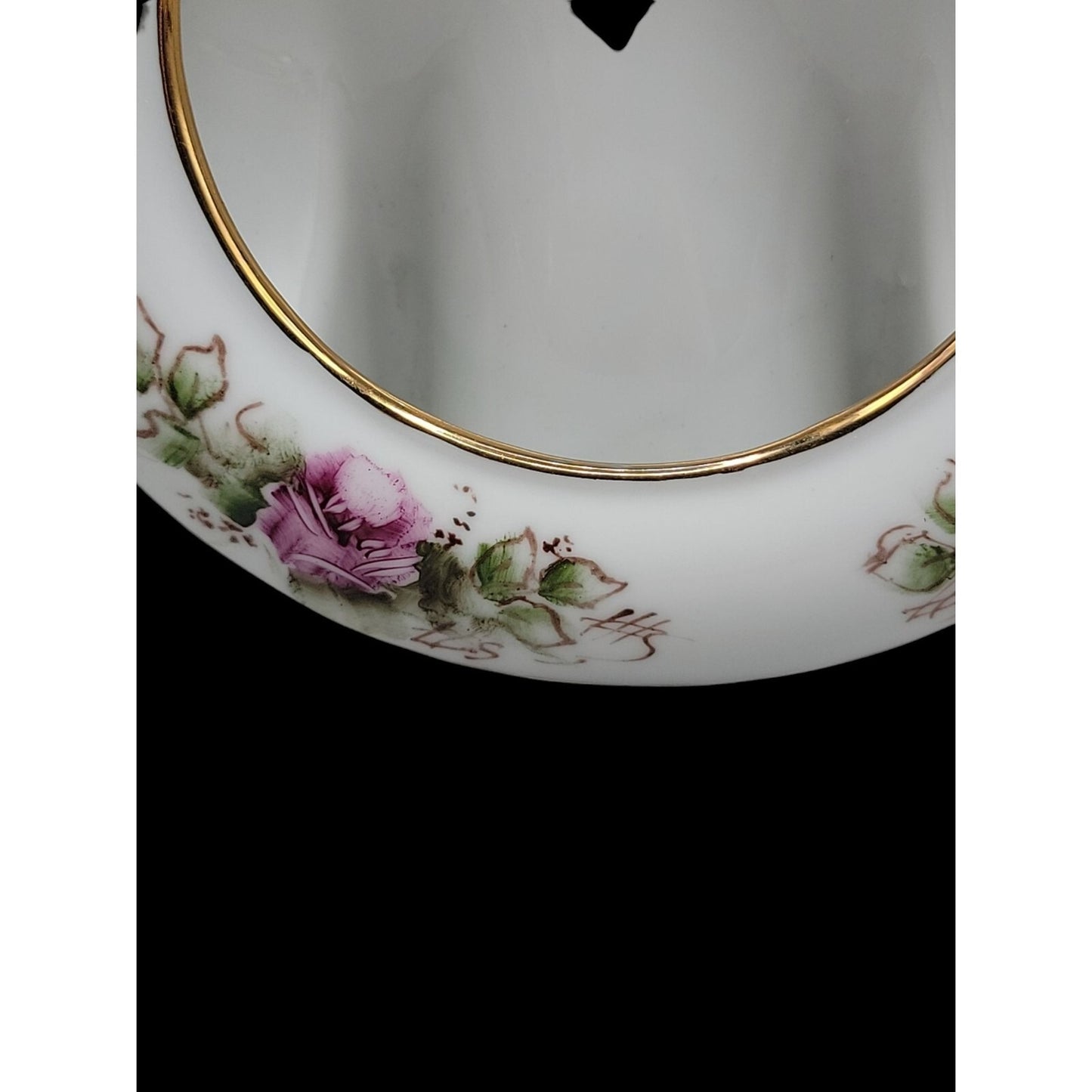 Ljette International Porcelain Picture Frame 1994 Signed Karen Lemnon Vintage