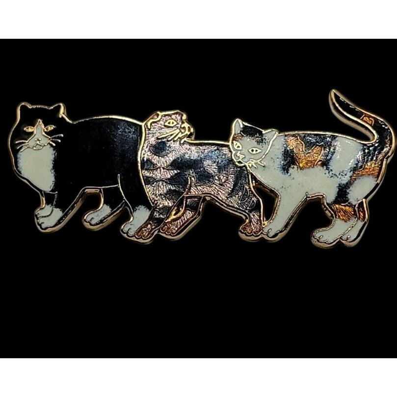 Cat Jewerly Lot 4 Kitty Pins Brooches Bracelet Sterling Silver Necklace