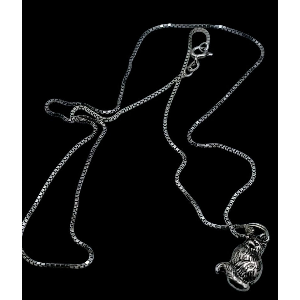Cat Jewerly Lot 4 Kitty Pins Brooches Bracelet Sterling Silver Necklace