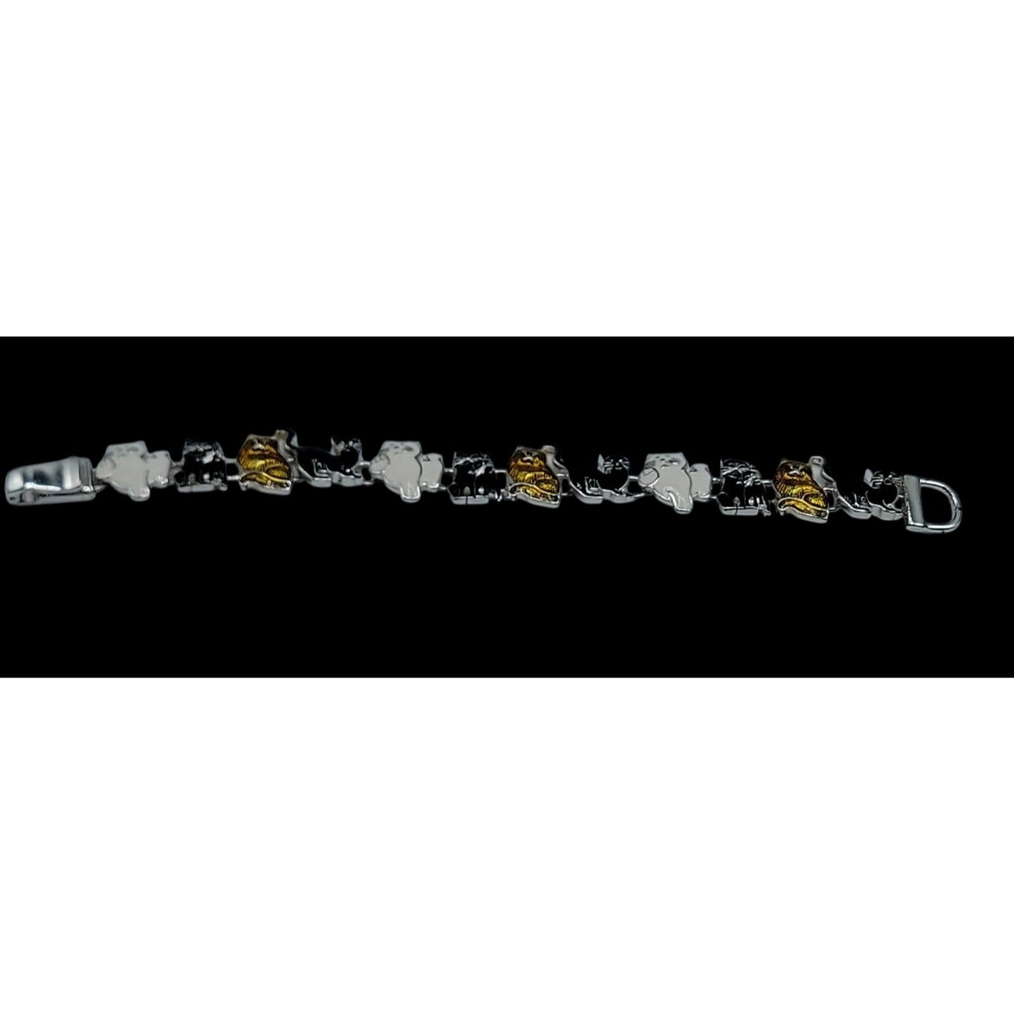 Cat Jewerly Lot 4 Kitty Pins Brooches Bracelet Sterling Silver Necklace