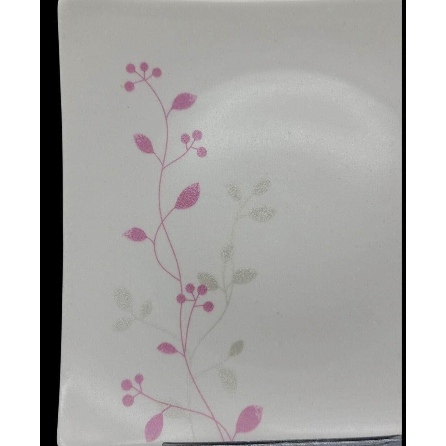 Teavana Salad Square Plate 5" Fine Porcelain Exclusive Collection Floral Pattern