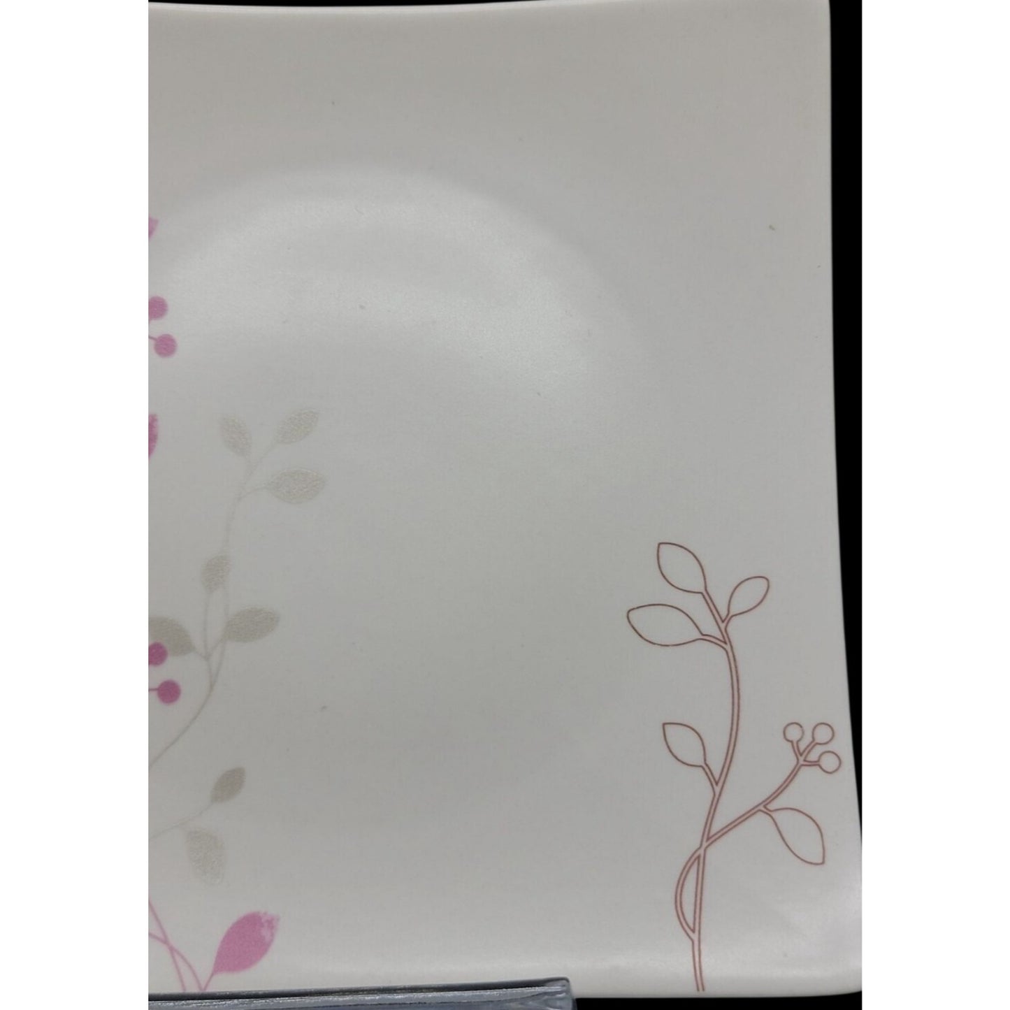 Teavana Salad Square Plate 5" Fine Porcelain Exclusive Collection Floral Pattern