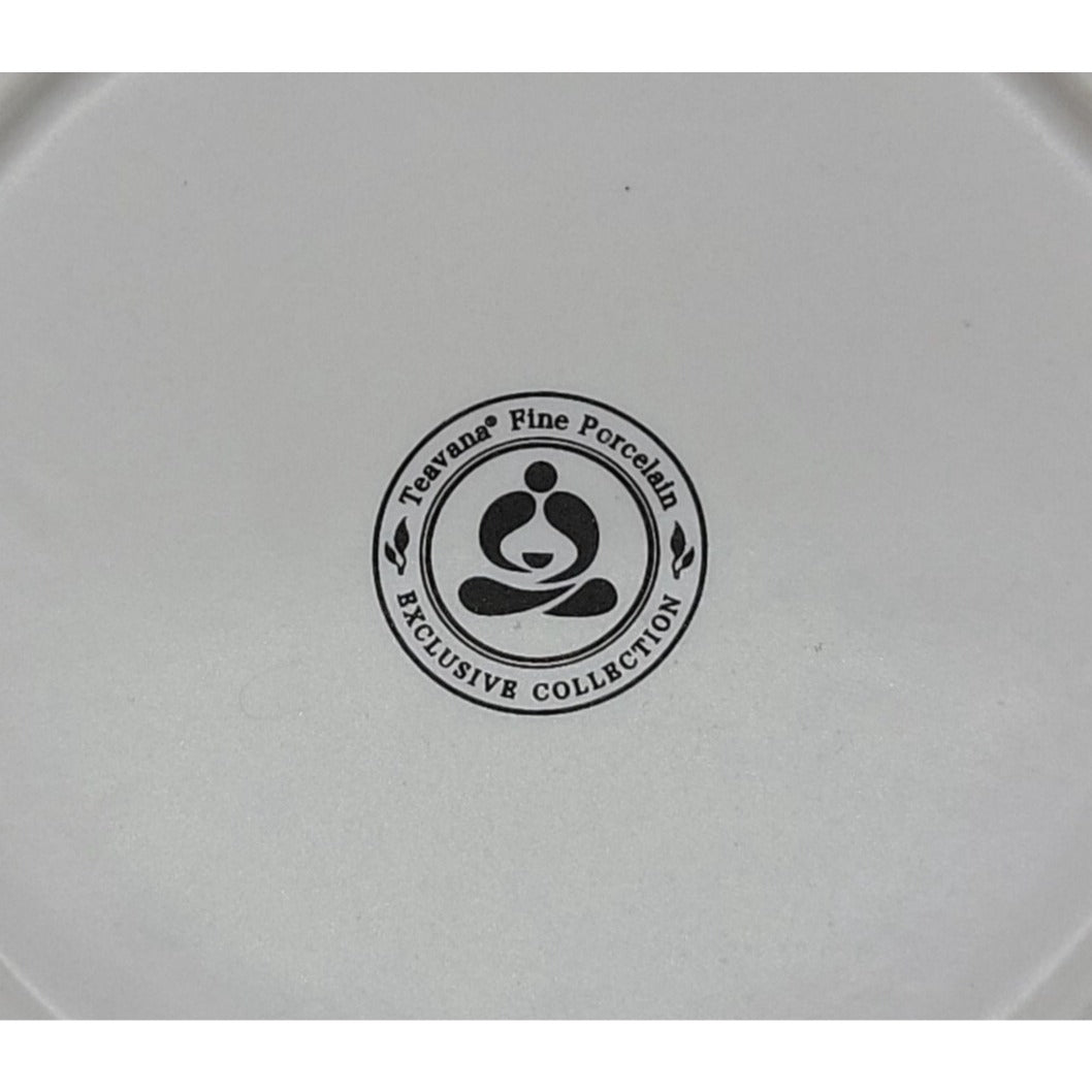 Teavana Salad Square Plate 5" Fine Porcelain Exclusive Collection Floral Pattern