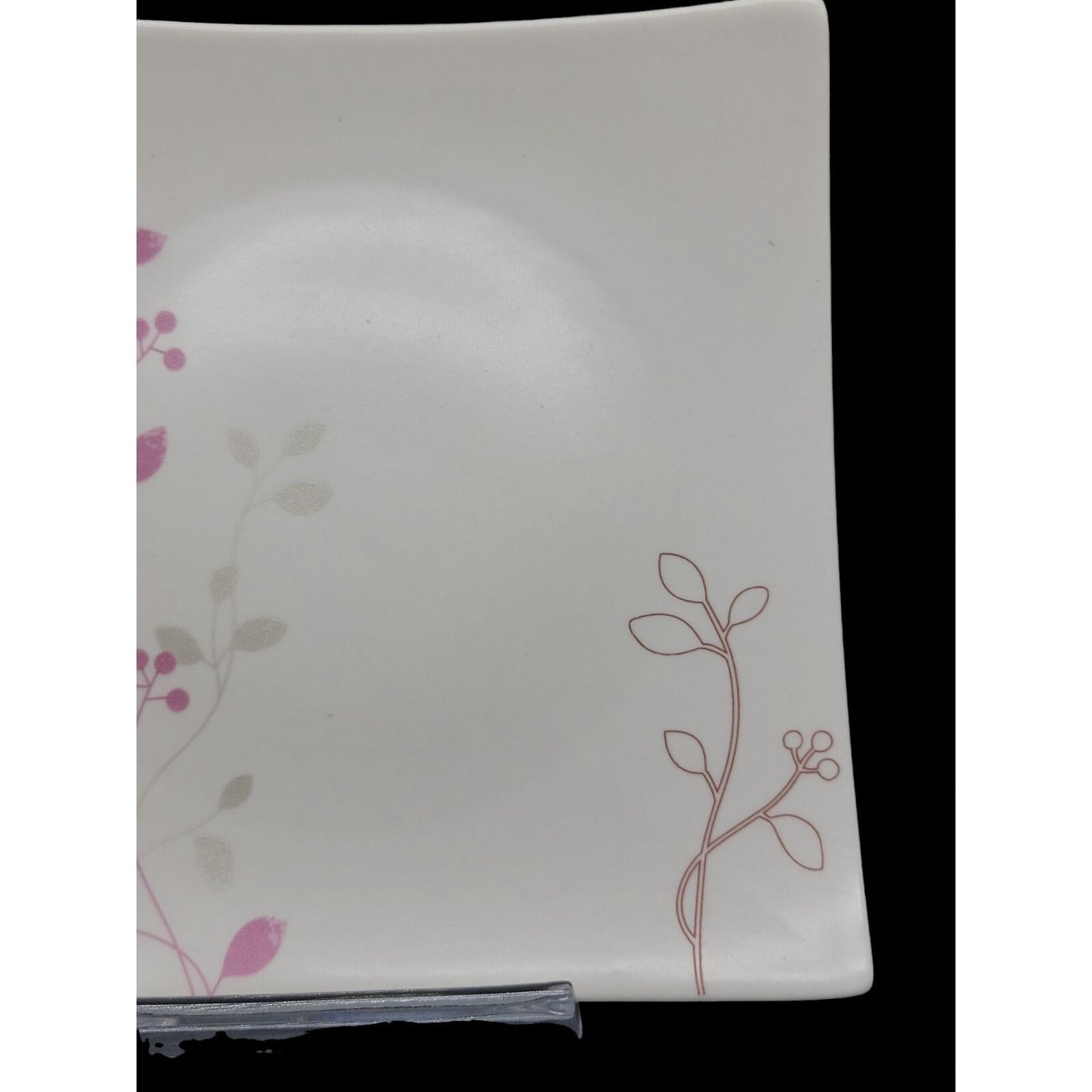 Teavana Salad Square Plate 5" Fine Porcelain Exclusive Collection Floral Pattern