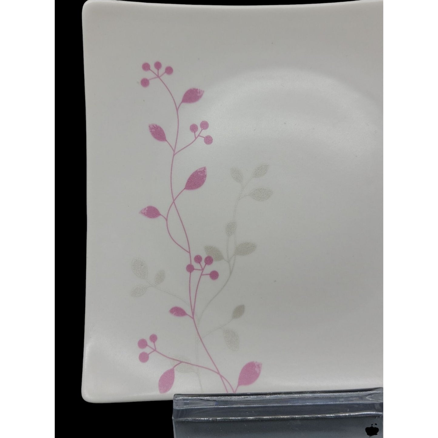 Teavana Salad Square Plate 5" Fine Porcelain Exclusive Collection Floral Pattern