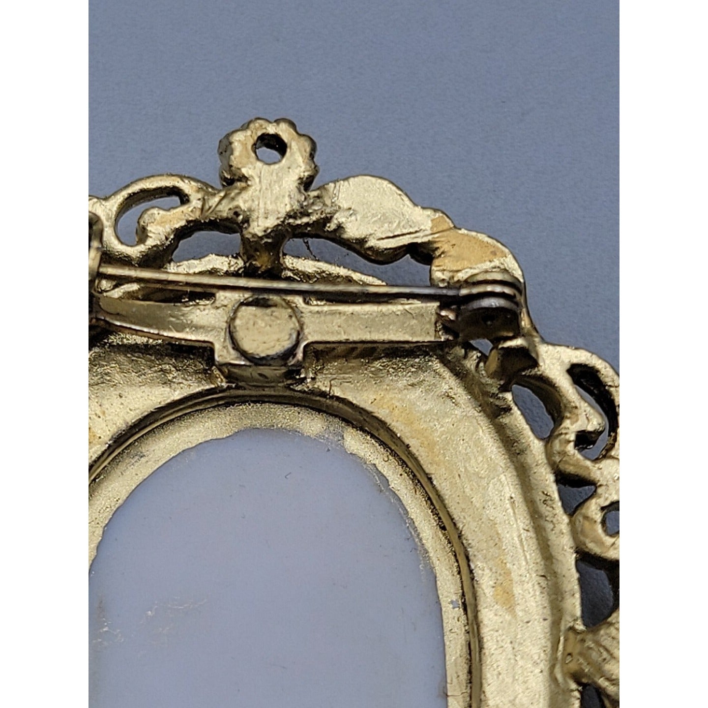 Vintage 1976 US Bicentennial Souvenir Pendant Brooch Emanuel Leutzes Crossing DE