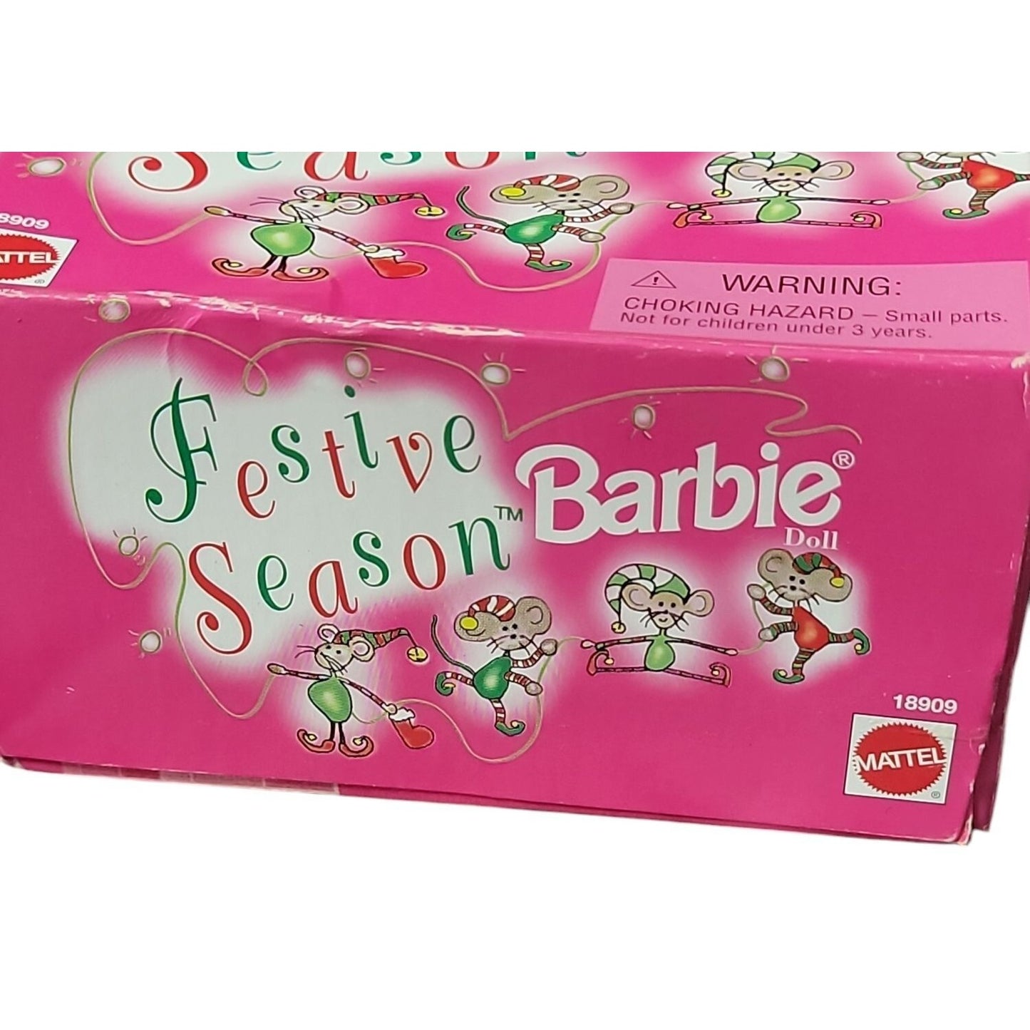 Barbie Festive Season 1997 Chrisrmas Special Edition Green Snowflake Dress