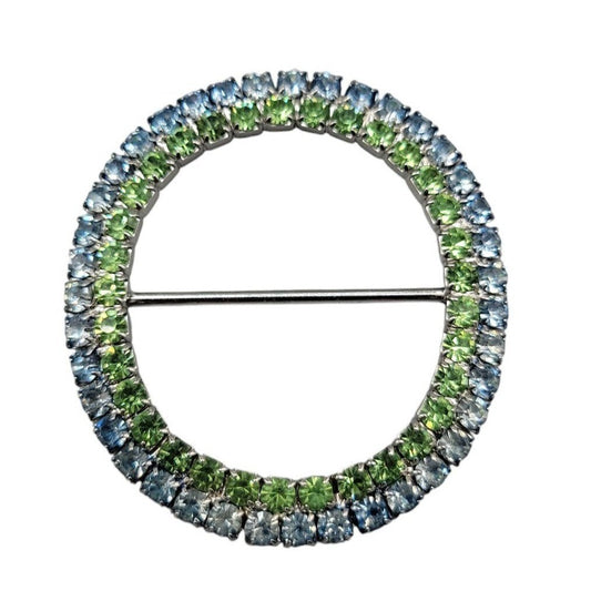 Double Row Rhinestone Buckle for Scarfs Jackets Coat Skirts Dresses or Knitwear