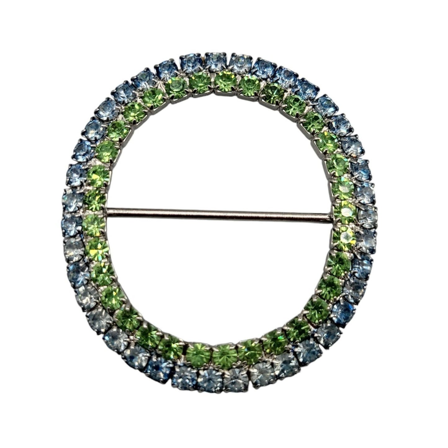 Double Row Rhinestone Buckle for Scarfs Jackets Coat Skirts Dresses or Knitwear