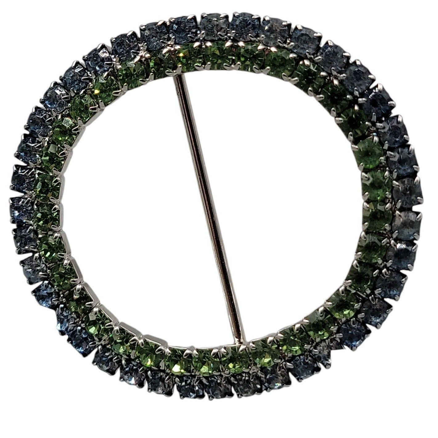 Double Row Rhinestone Buckle for Scarfs Jackets Coat Skirts Dresses or Knitwear