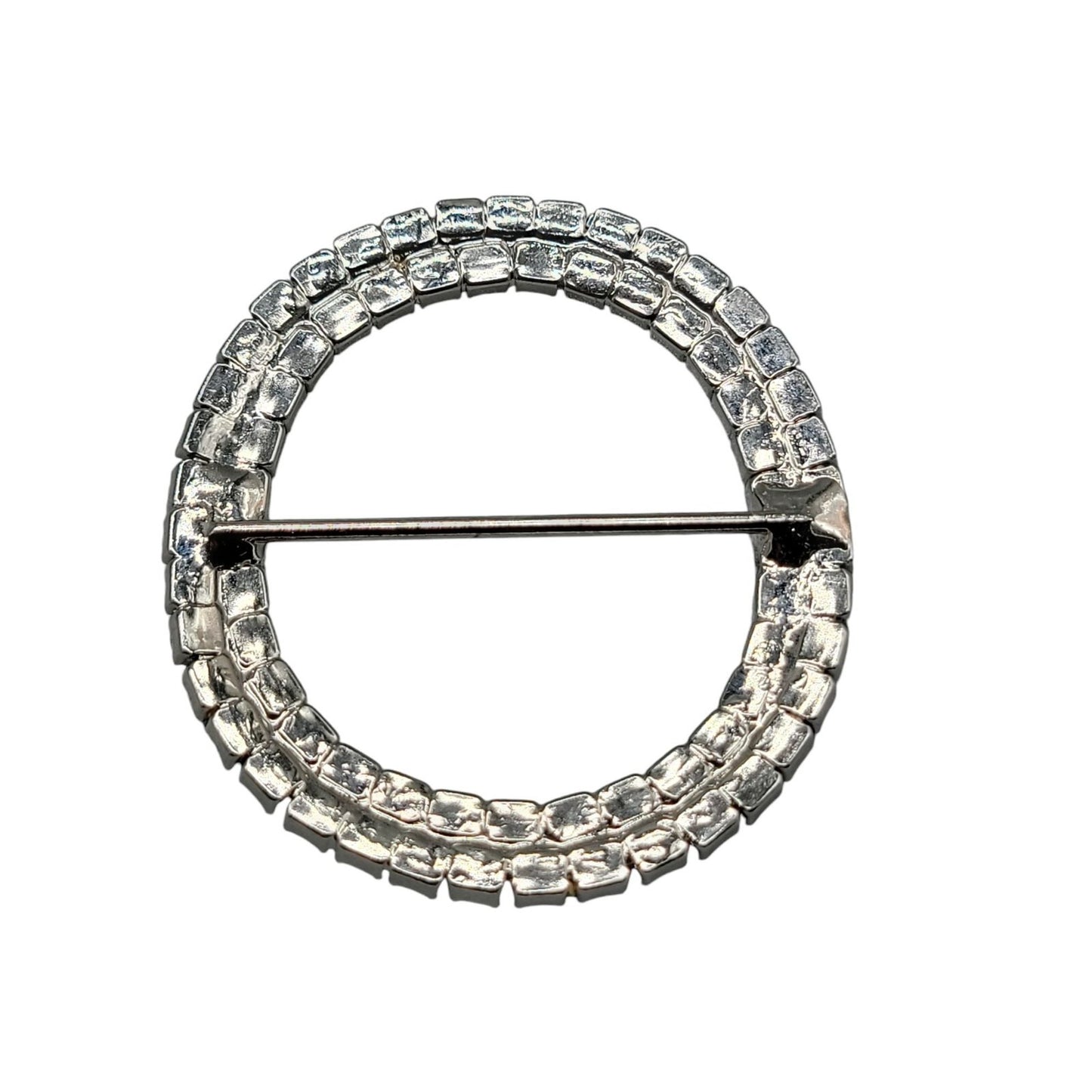 Double Row Rhinestone Buckle for Scarfs Jackets Coat Skirts Dresses or Knitwear